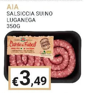 Eté AIA SALSICCIA SUINO LUGANEGA 350G offerta