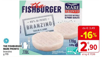 Iperal THE FISHBURGER MARE PRONTO branzino g 170 offerta