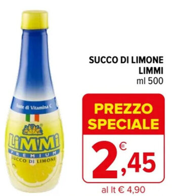 Iperal SUCCO DI LIMONE LIMMI ml 500 offerta