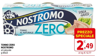 TONNO ZERO NOSTROMO al naturale g 65x3