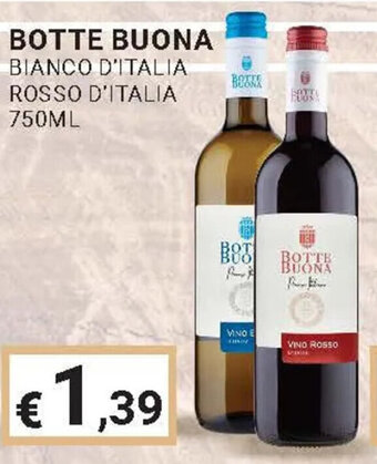 Eté BOTTE BUONA BIANCO D'ITALIA ROSSO D'ITALIA 750ML offerta