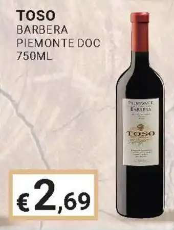 Eté TOSO BARBERA PIEMONTE DOC 750ML offerta