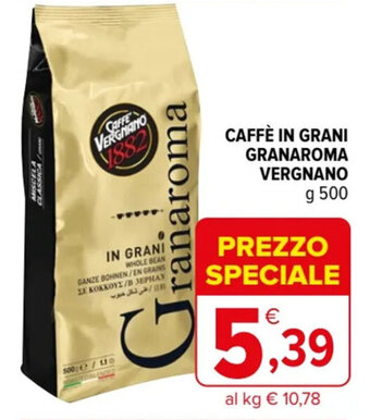 CAFFÈ IN GRANI GRANAROMA VERGNANO g 500