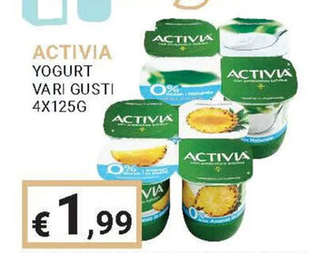 Eté ACTIVIA YOGURT VARI GUSTI 4X125G offerta