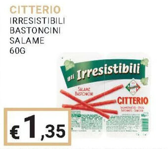 Eté CITTERIO IRRESISTIBILI BASTONCINI SALAME 60G offerta