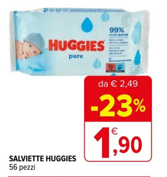 Iperal SALVIETTE HUGGIES 56 pezzi offerta