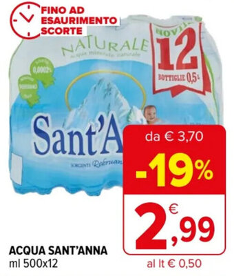 ACQUA SANT'ANNA ml 500x12