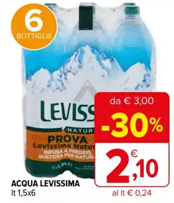 Iperal ACQUA LEVISSIMA It 1,5x6 offerta