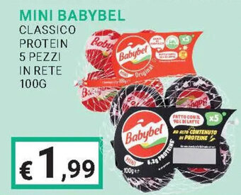 MINI BABYBEL CLASSICO PROTEIN 5 PEZZI IN RETE 100G