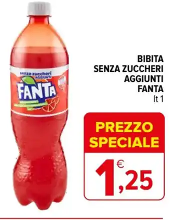 Iperal BIBITA SENZA ZUCCHERI AGGIUNTI FANTA lt 1 offerta