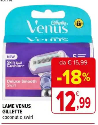 Iperal LAME VENUS GILLETTE coconut o swirl offerta