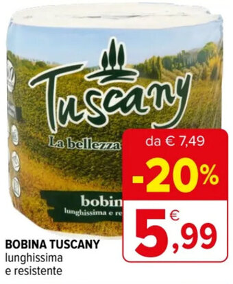 Iperal BOBINA TUSCANY lunghissima e resistente offerta