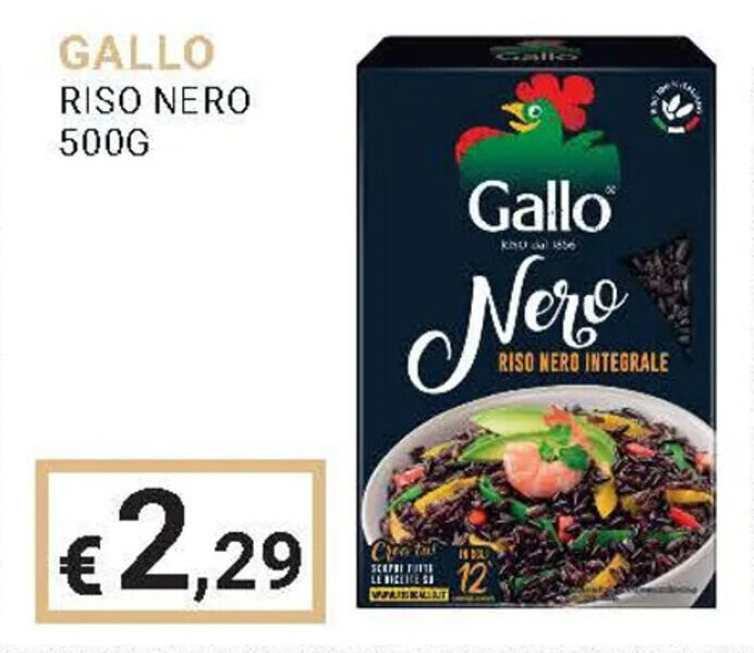 Eté GALLO RISO NERO 500G offerta