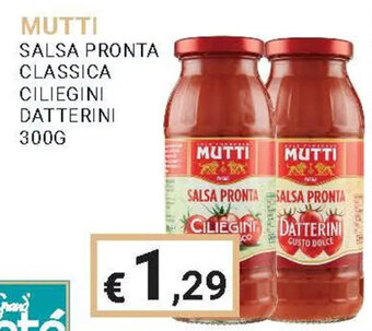 Eté MUTTI SALSA PRONTA CLASSICA CILIEGINI DATTERINI 300G offerta