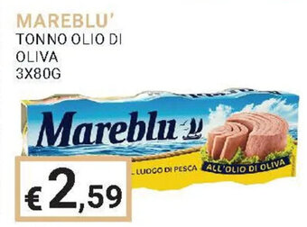 MAREBLU' TONNO OLIO DI OLIVA 3X80G