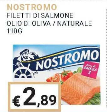 Eté NOSTROMO FILETTI DI SALMONE OLIO DI OLIVA / NATURALE 110G offerta