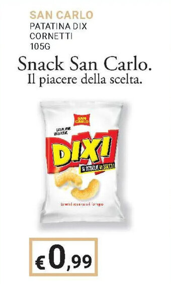 Eté SAN CARLO PATATINA DIX CORNETTI 105G offerta