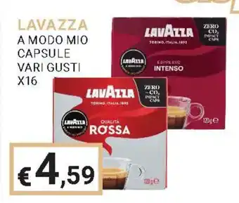 LAVAZZA A MODO MIO CAPSULE VARI GUSTI X16
