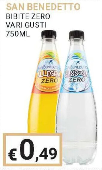 Eté SAN BENEDETTO BIBITE ZERO VARI GUSTI 750ML offerta