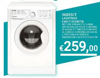Eté INDESIT LAVATRICE EWC71252WITN offerta