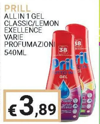 Eté PRILL ALL IN 1 GEL CLASSIC/LEMON EXELLENCE VARIE PROFUMAZIONI 540ML offerta