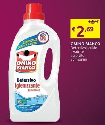 OMINO BIANCO Detersivo liquido lavatrice assortito 30misurini
