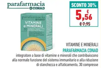 VITAMINE E MINERALI PARAFARMACIA CONAD
