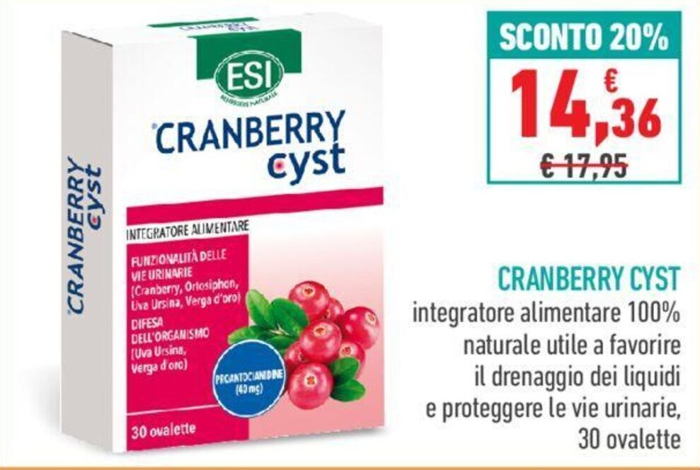Conad CRANBERRY CYST offerta