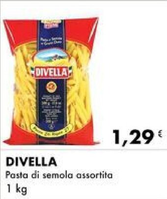 Iper Tosano DIVELLA Pasta di semola assortita 1 kg offerta