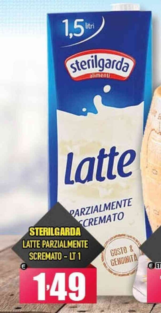 Euromarket Carandente STERILGARDA LATTE PARZIALMENTE SCREMATO - LT 1 offerta