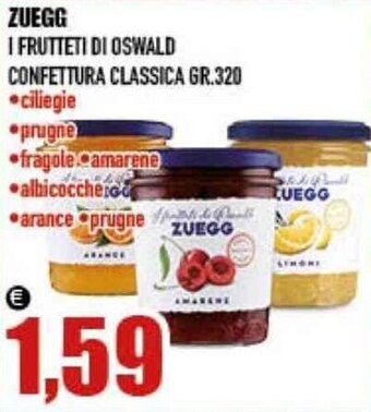 ZUEGG I FRUTTETI DI OSWALD CONFETTURA CLASSICA GR.320