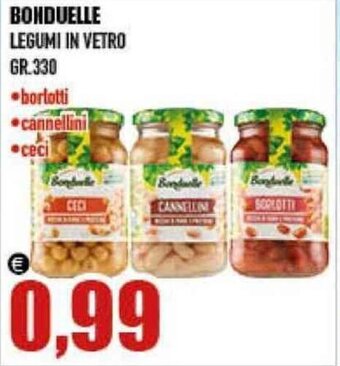 BONDUELLE LEGUMI IN VETRO GR.330