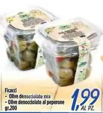 Ficacci - Olive denceciclate mix Olive denocciolate al peperone gr.200