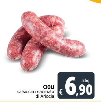 Cioli salsiccia macinata di ariccia