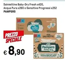 Iper La Grande Pampers salviettine offerta