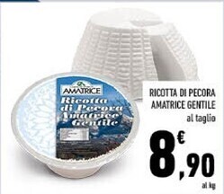 Conad Amatrice ricotta di pecora gentile offerta