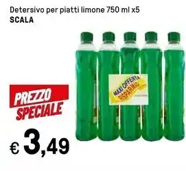 Scala detersivo per piatti limone