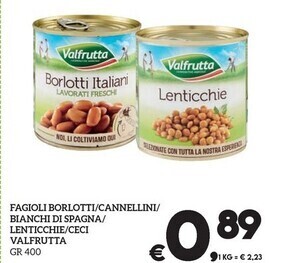 Valfrutta fagioli borlotti