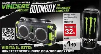 Iper La Grande Monster energy drink gusti assortiti offerta
