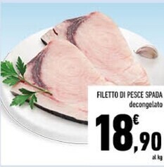 Conad Filetto di pesce spada offerta