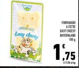 Conad Bayernland formaggio a fette easy cheesy offerta