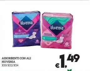 Nuvenia assorbenti con ali