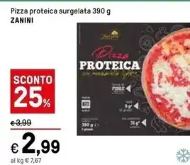 Iper La Grande Zanini pizza proteica surgelata offerta