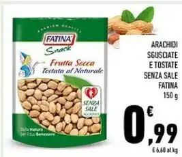 Conad Fatina arachidi sgusciate e tostate offerta
