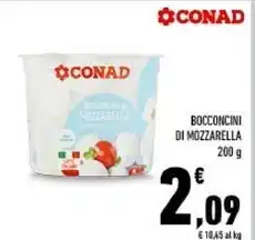 Conad Conad bocconcini di mozzarella offerta