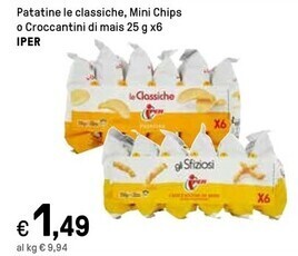 Iper La Grande Iper patatine le classiche offerta