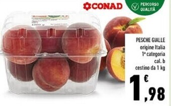Conad Conad pesche gialle offerta
