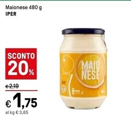 Iper La Grande Iper maionese offerta