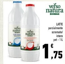 Conad Conad latte intero 1 l offerta