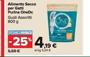 Carrefour Market Purina onedc alimento secco per gatti offerta